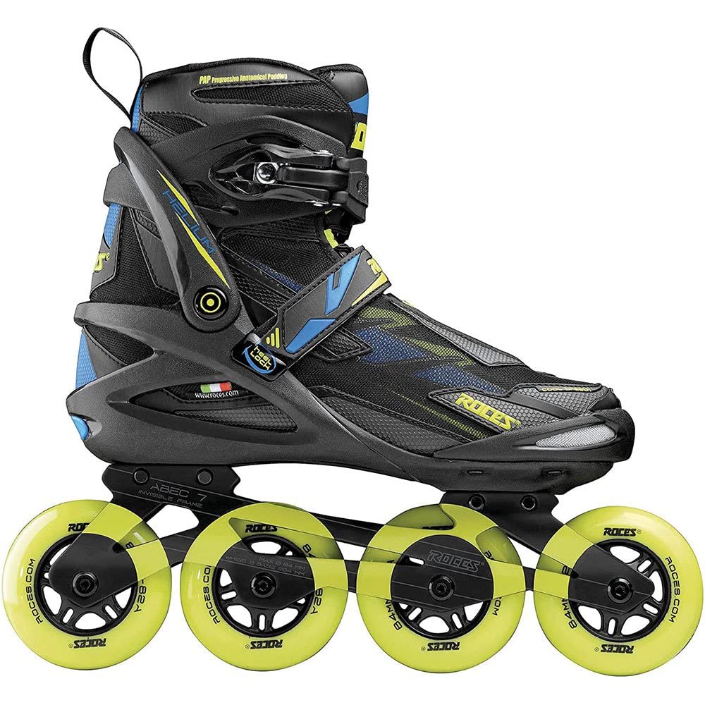 Roces, Helium II TIF Unisex Erwachsene, Black-Lime, 40