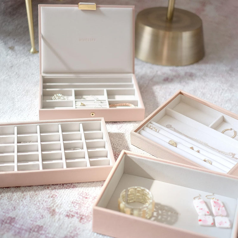 Stackers Blush Klassisch Schmuckschatulle - 4 Blush Pink & Gold, Blush Pink & Gold