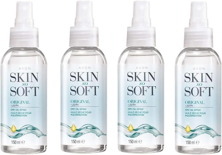 Avon Skin So Soft Original Dry Oil Spray 4 x 150ml. Modern, Modern