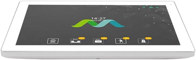 MATHFEL 2 Familienhaus 2 Draht Bus WLAN Video-Türsprechanlage, 2X 10 Zoll Touchscreen Monitore mit F