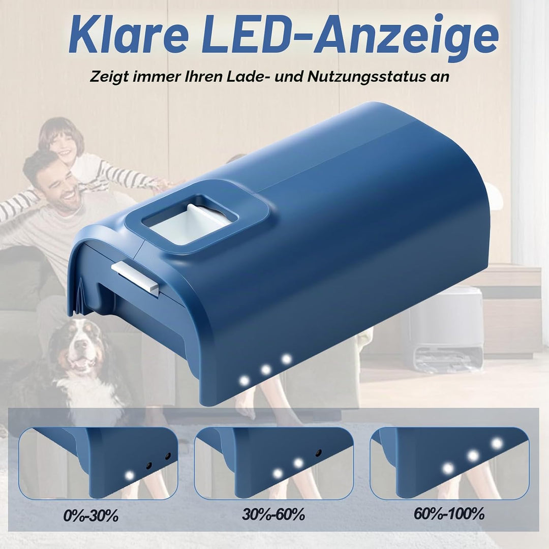 3500mAh Ersatzakku kompatibel mit LEVOIT LVAC-300 kabellosen Staubsauger