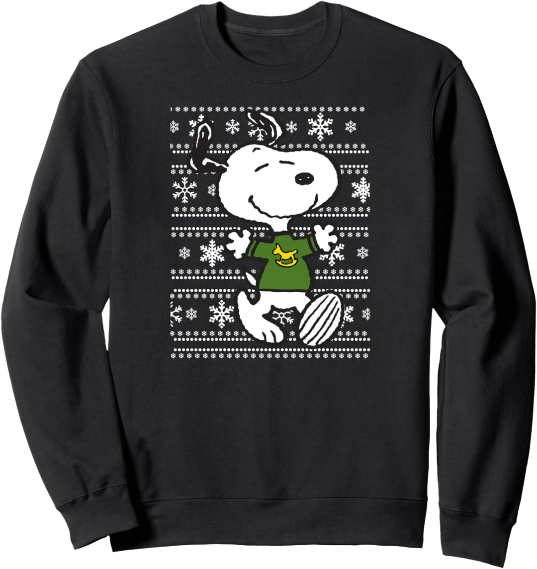 Peanuts Urlaub Snoopy Schneeflocken Sweatshirt