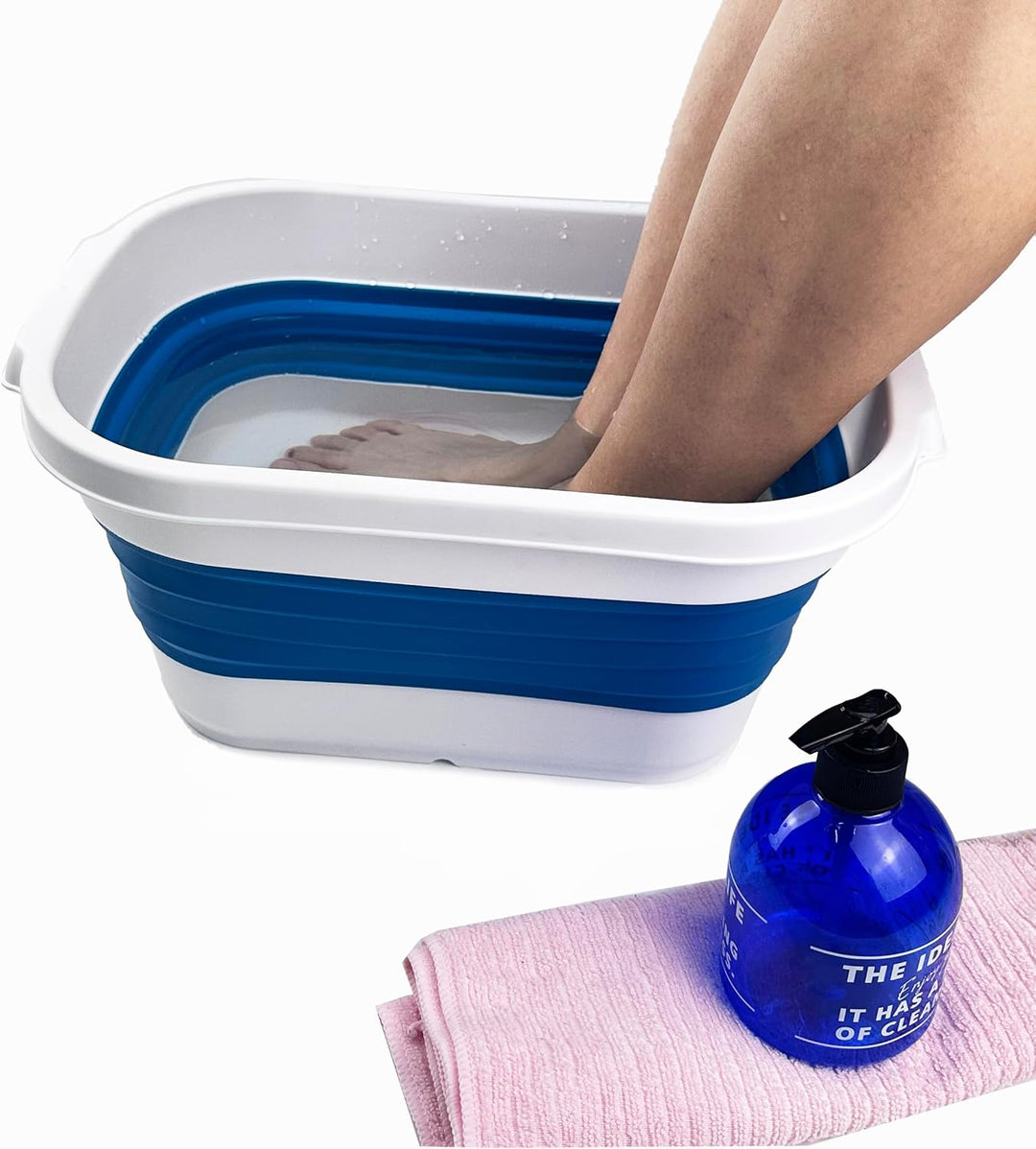 SAMMART 13L zusammenklappbare Wanne – tragbarer Picknickkorb für den Aussenbereich – platzsparender