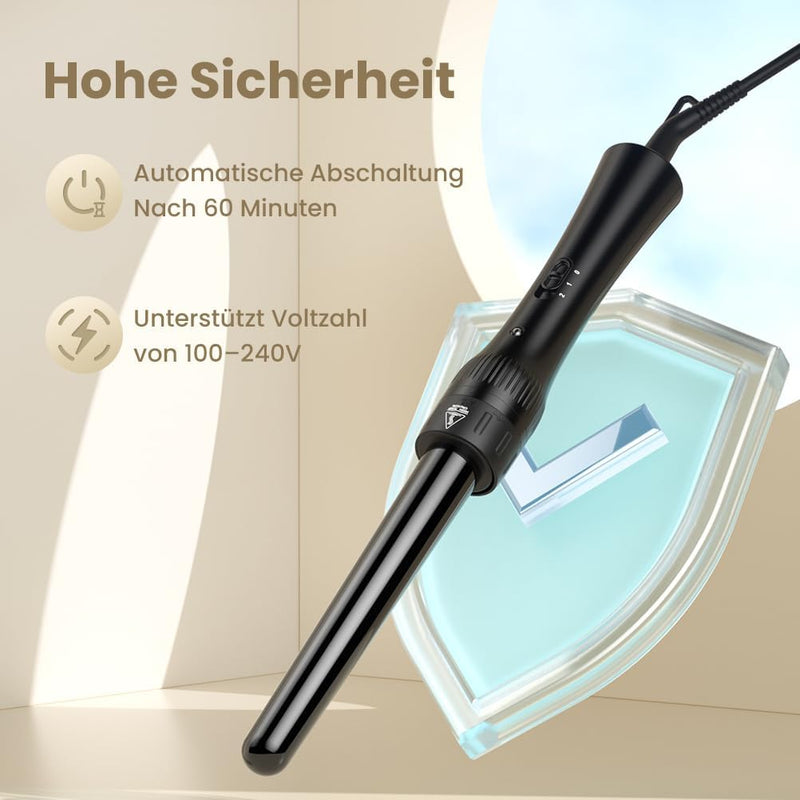 Lockenstab 5 in 1 180°C -210°C Einstellbare Temperatur Schnellheizung Professioneller Lockenstab Mul