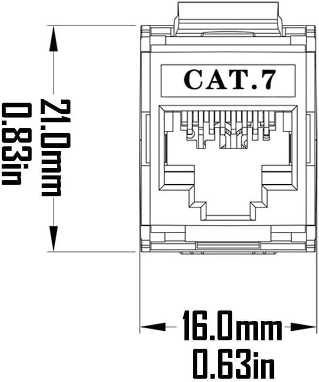 CAT7 RJ45 FTP Ohne Werkzeug Typ Zink Legierung Modul geschirmt Keystone Jack Adapter 10 Gigabit Modu