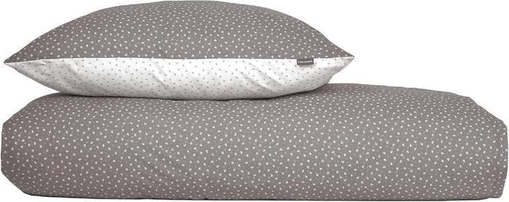 Schiesser Bettwäsche Renforcé,Pure Elegance', Farbe:grau-weiss geblümt, Grösse:135 cm x 200 cm