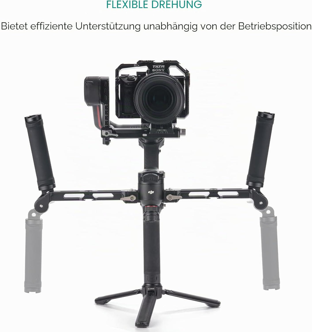 Tilta Dual Handle Bracket Dual-Griff-Halterung, kompatibel mit DJI RS 2/RS 3 Pro/RSC 2/RS 3 Gimbal,