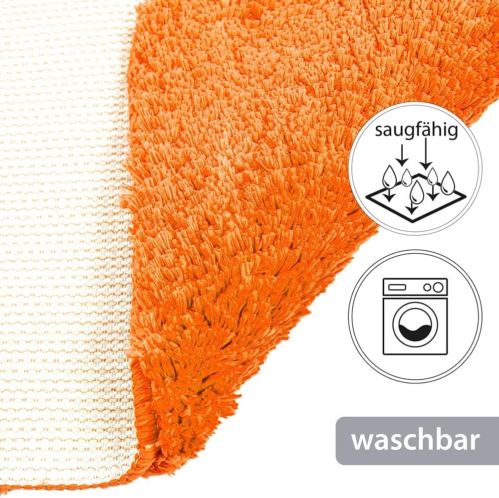 PANA Flauschiger Duschvorleger mit Eckausschnitt • Badematte in versch. Farben und Grössen • Badtepp