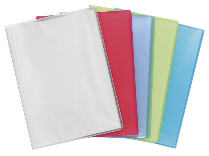Exacompta 85669E 8er Pack Premium Sichtmappe aus transluzenten Kunststoff DIN A4 mit 60 Klarsichthül
