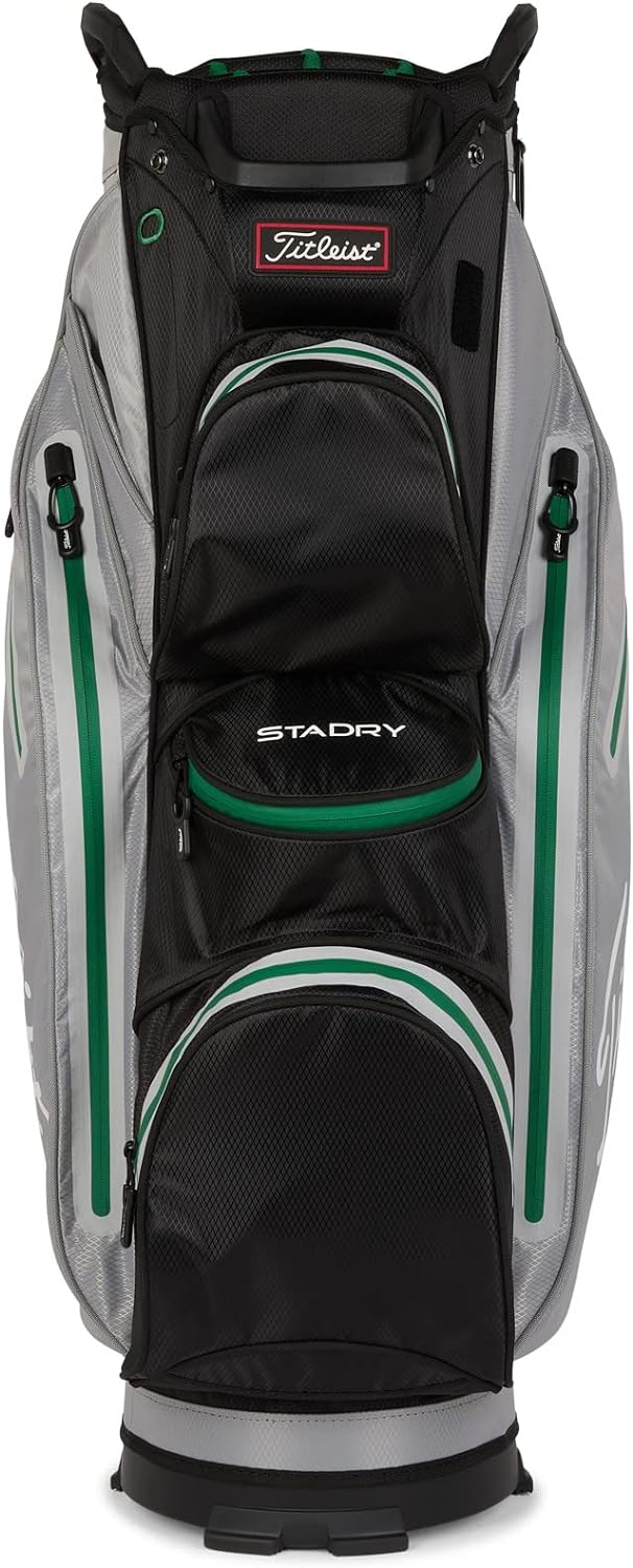 Titleist Cart 14 StaDry Golftasche Grau/Schwarz/Grün, Grau/Schwarz/Grün