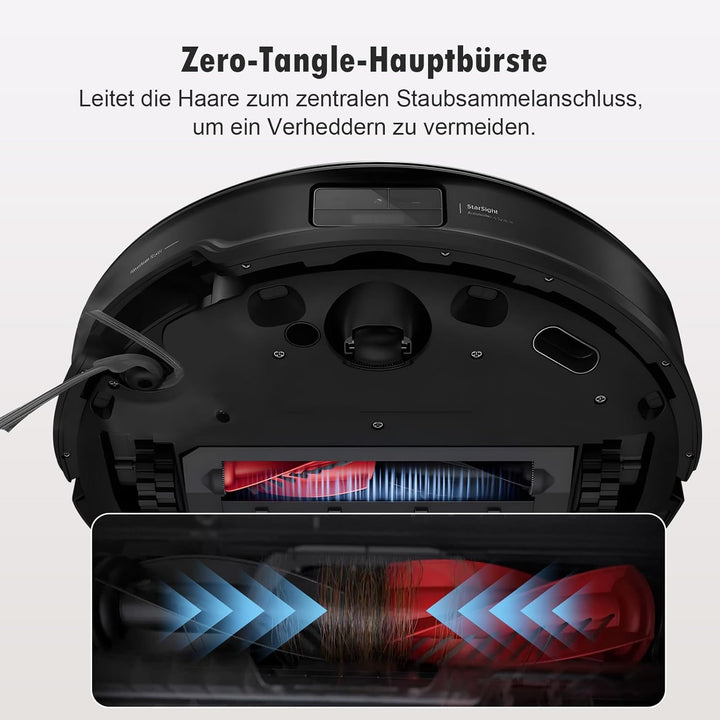 24 Stück Zubehör für Roborock Saros 10R / Qrevo CurvX Saugroboter, 2 Hauptbürste, 6 Staubbeutel, 6 W