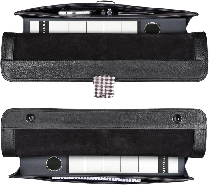 STILORD 'Stephan' Laptoptasche 15,6 Zoll Herren Leder Businesstasche Office Bag Umhängetasche Leder-