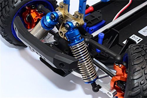 GPM for Traxxas LaTrax SST Aluminum Front/Rear Damper (57mm) - 1Pr Set Blue