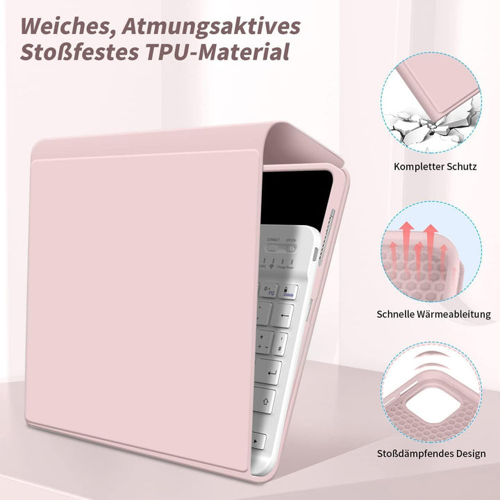 ZOYU Hülle mit Tastatur für iPad 9. Generation 2021/iPad 8. Generation 2020/iPad 7. Generation 2019,