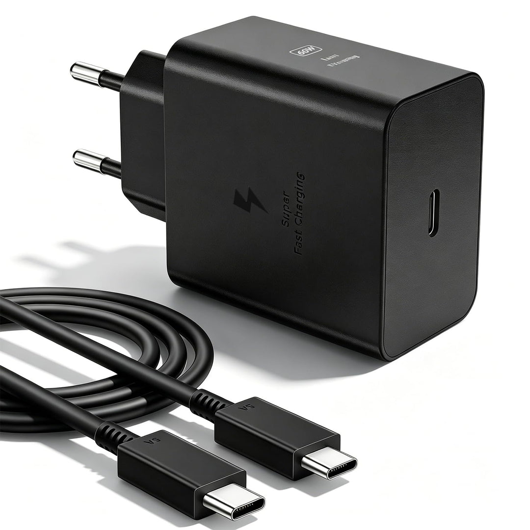 USB C Ladegerät 60W Schnellladegerät Ladekabel 2m für Samsung Galaxy S26 Ultra S25 S24 S23 S22 S21 A