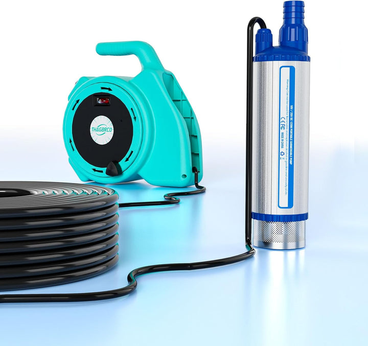 630GPH Wasserumfüllpumpe für Makita 18V Akku, 2400 L/Ht Tauchpumpe mit 16ft Kabel,120W Ölpumpe für G