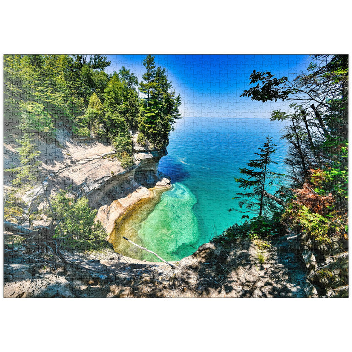 Der überragende Blick auf den Lake Superior in Michigan auf der oberen Halbinsel - Premium 1000 Teil