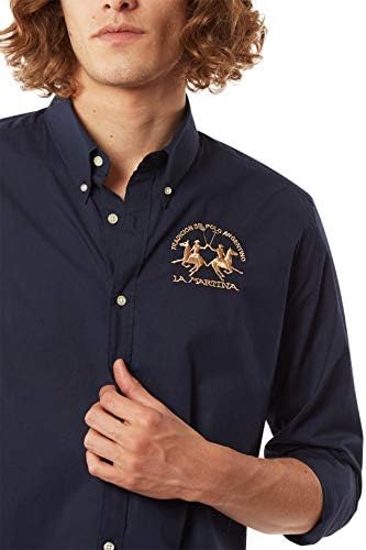 La Martina - Herrenhemd Regular fit, Marineblau, Man M Blau, M Blau