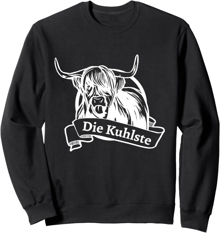 Die Kuhlste - Lustiges Schottisches Hochlandrind Kuh Design Sweatshirt