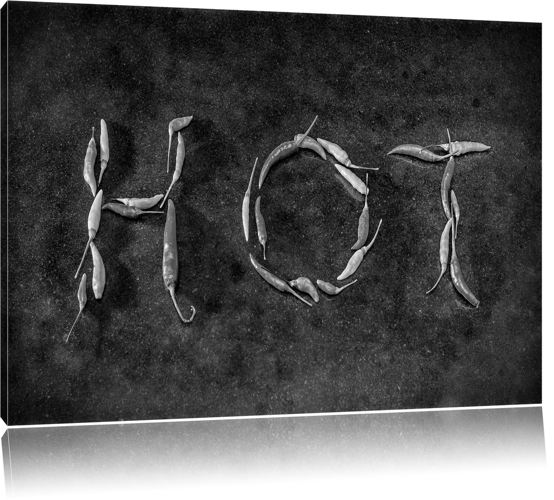 Pixxprint Hot Chili Sharp Red als Leinwandbild/Grösse: 100x70 / Wandbild/Kunstdruck/fertig bespannt,