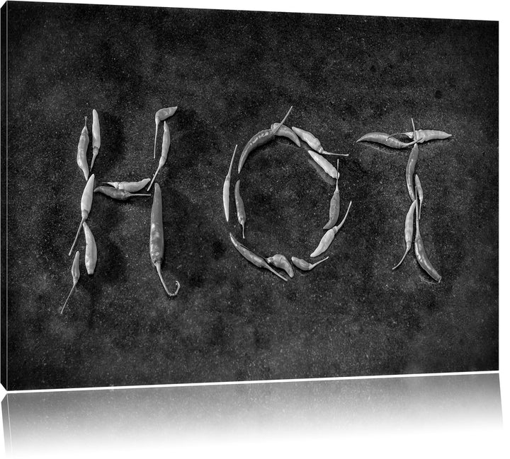 Pixxprint Hot Chili Sharp Red als Leinwandbild/Grösse: 100x70 / Wandbild/Kunstdruck/fertig bespannt,