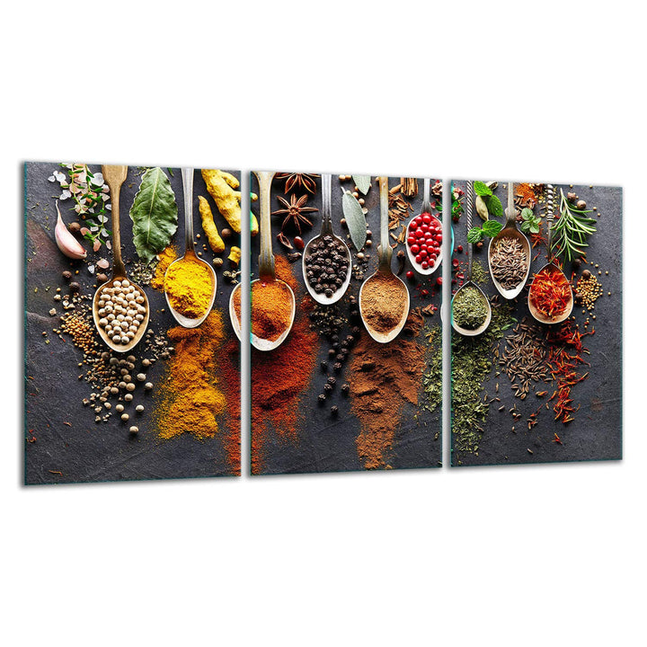 TMK ArtDeko Herdabdeckplatte 3 Teilig 3x30x52 cm - Spritzschutz Herdabdeckung – Herdschutz aus Siche