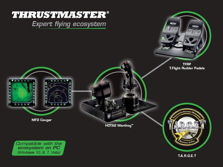 Thrustmaster Hotas Warthog Flightstick - Joystick for PC Hotas Warthog Flight Stick Single