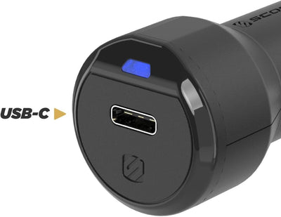 Scosche CPDC8-SP PowerVolt™ 18 W zertifiziertes USB-Typ-C-Autoladegerät Power Delivery 3.0 für Stand