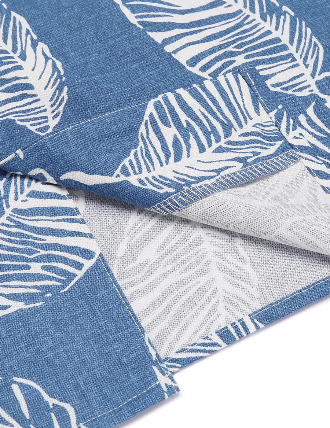 COOFANDY Hawaii Hemd Männer Kurzarm Sommer Fronttasche Hawaii-Print Freizeit Funky Baumwolle Hawaiih