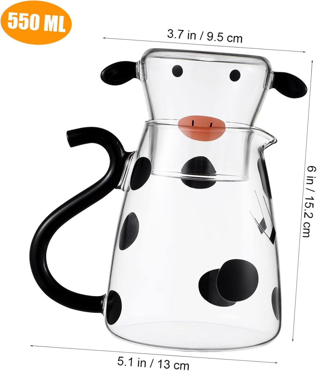 Nachttisch Wasserkaraffe Set Lieblich Eisbeständig Cartoon Trinken Saft Getränk Wärme Einzugsbecher