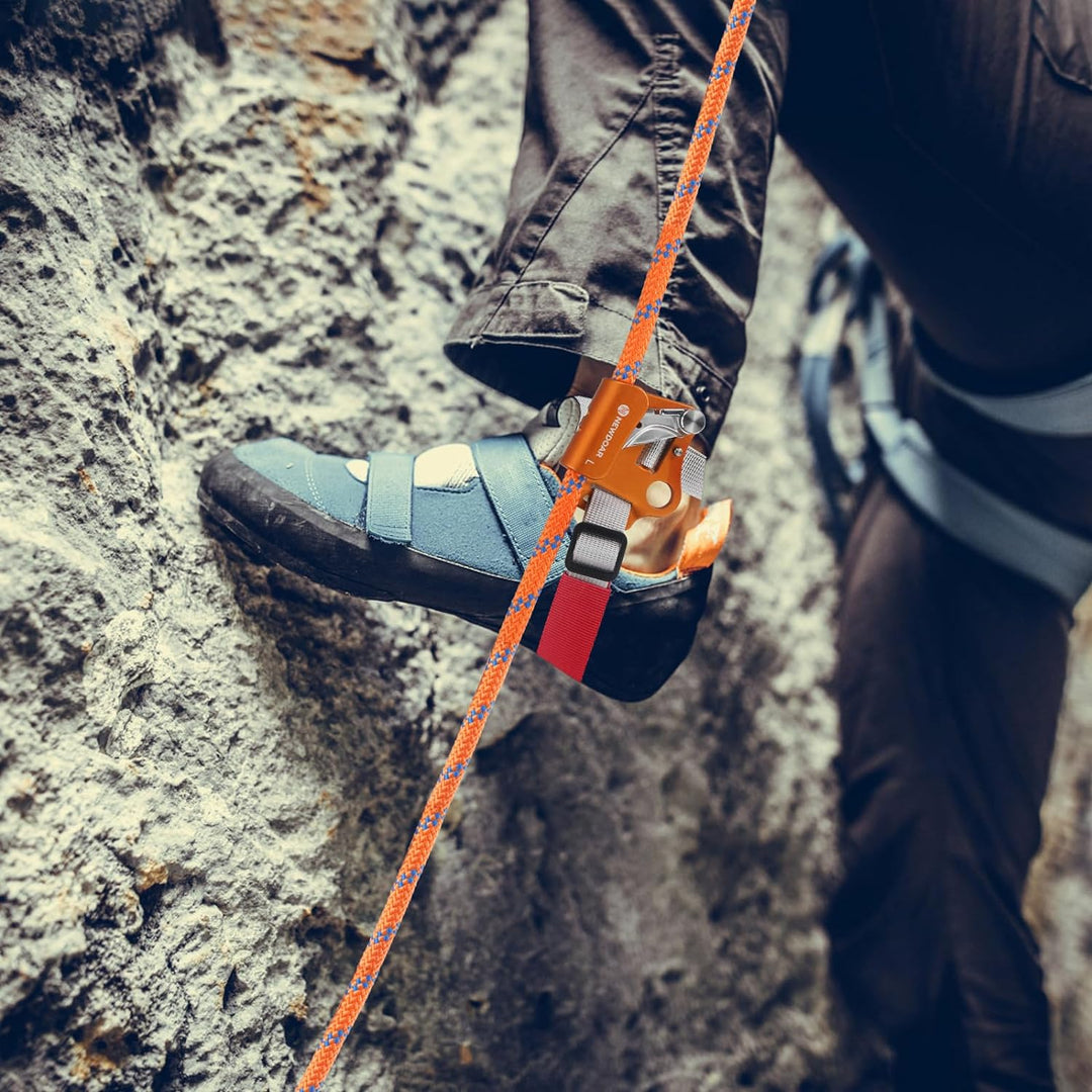 NewDoar Foot Ascender Riser Klettern Baum Baumpfleger Bergsteigen Abseilen Quick Step Ausrüstung Kle