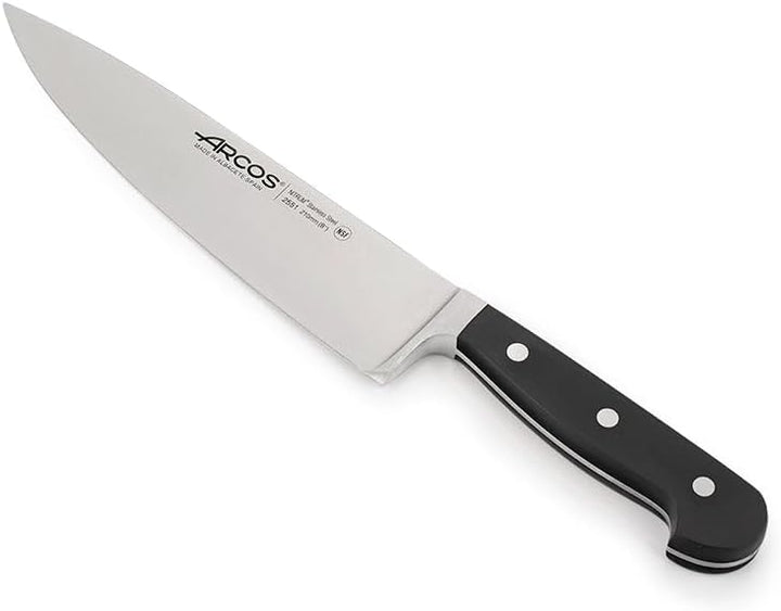 Arcos 255100 Serie Clasica - Kochmesser - Klinge aus Nitrum geschmiedetem Edelstahl 210 mm - HandGri