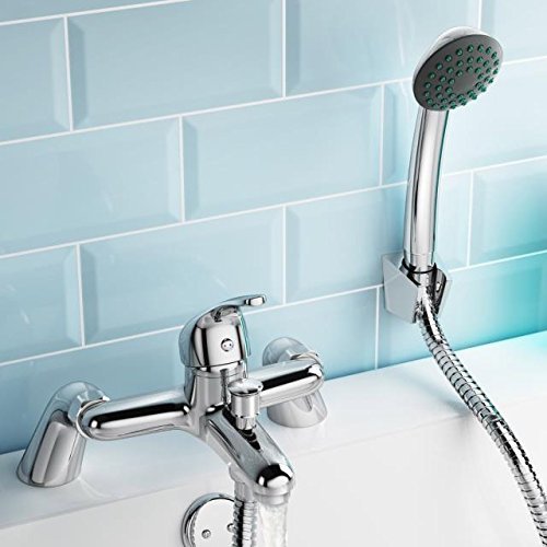 veebath valuebaths Perth Moderne Chrom Deck montiert Badezimmer Einhebel Bad Dusche Mixer Set Armatu