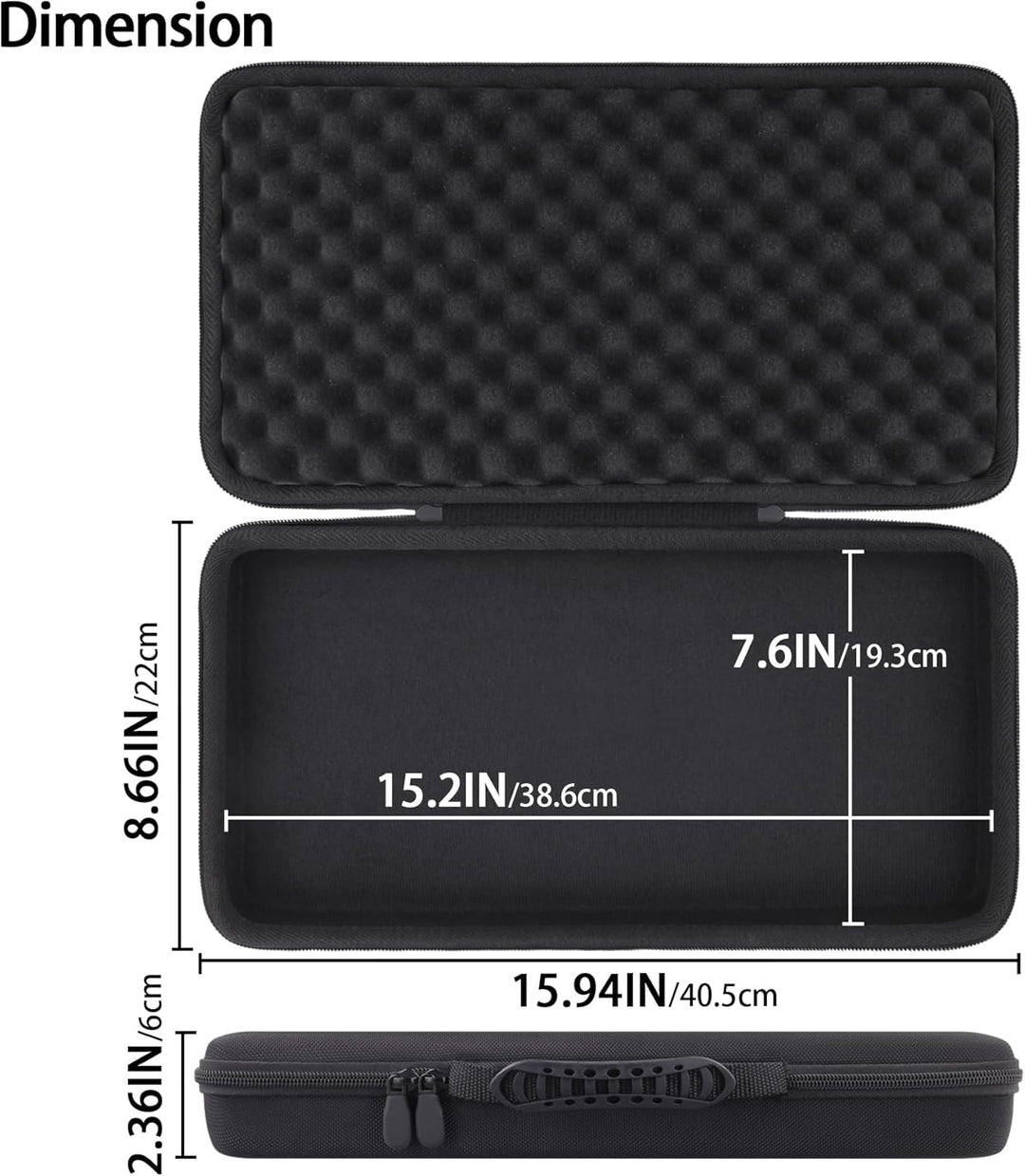 co2CREA Case Hart reiseschutzhülle Etui Tasche für Akai Professional MPK Mini IV USB-C MIDI Keyboard