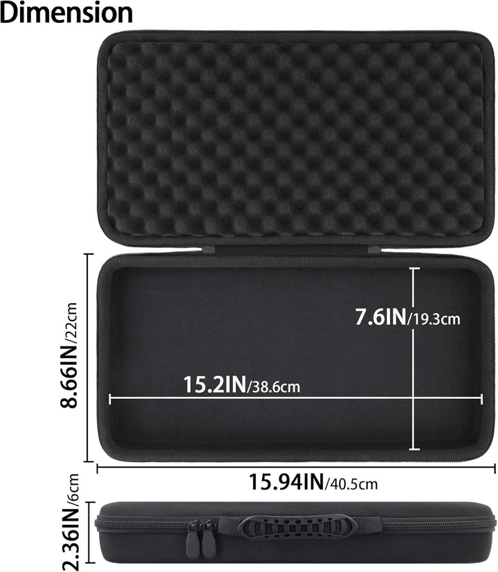 co2CREA Case Hart reiseschutzhülle Etui Tasche für Akai Professional MPK Mini IV USB-C MIDI Keyboard