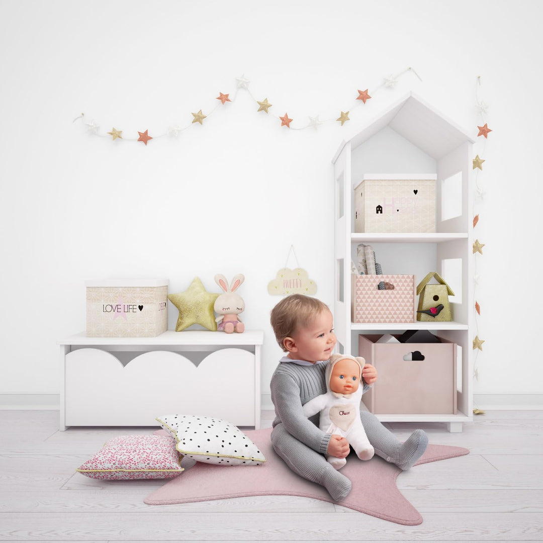 Chicco Meine erste Puppe, süsse Puppe mit Herzen, mit weichem Beissherz, weich und leicht, maschinen