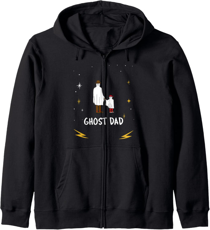 Ghost Dad Papa Vater Lustiges Kostüm Halloween Kapuzenjacke