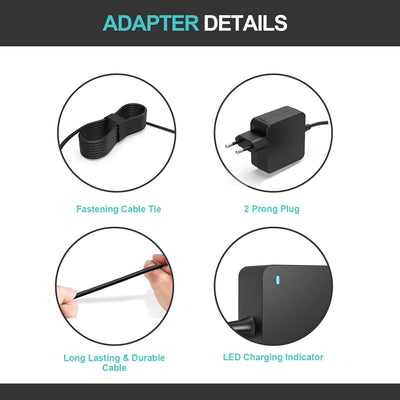 45W USB-C Ladegerät für ASUS ADP-45EW C ADP-45EW A Typ C Laptop 2,3m/7,5Ft Netzteil Adapter Ladekabe