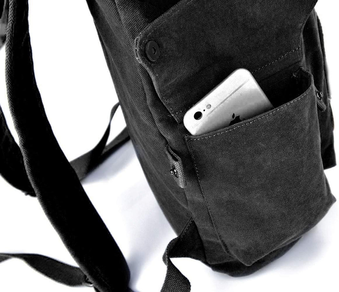 RERI Canvas Leinwand Rucksack Vintage für Outdoor Camping Aussflug Sports Universität Rucksack Wande