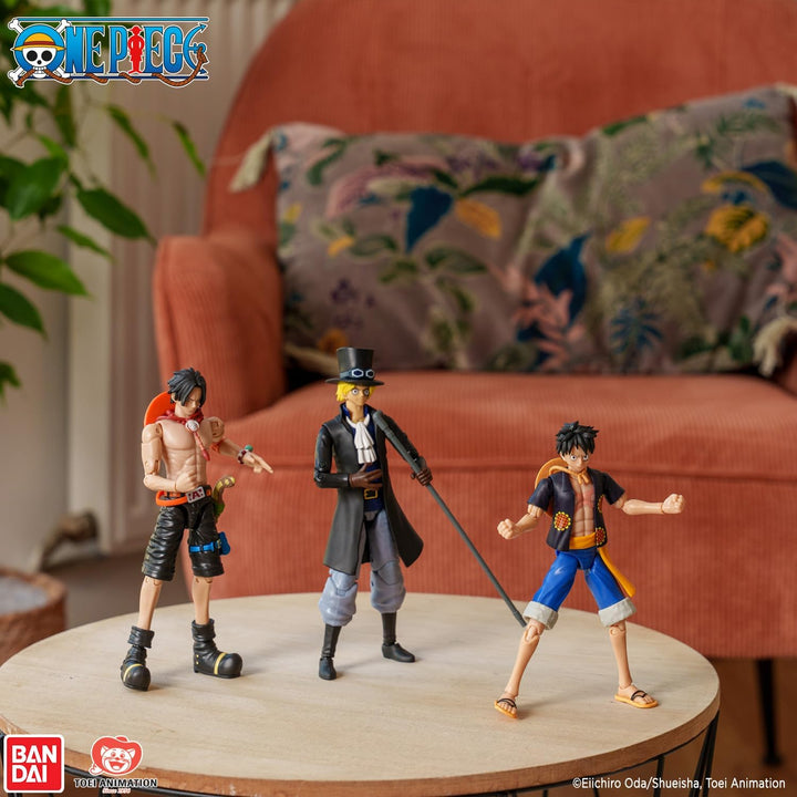BANDAI – Anime Heroes – One Piece – Anime Heroes Figur 17 cm – Monkey D. Ruffy Dressrosa - 37007 Ruf