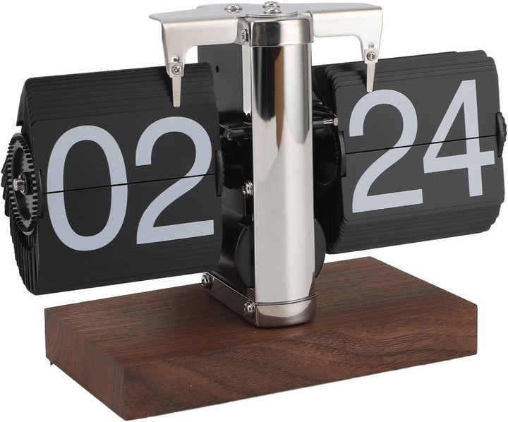 Klappuhr, Retro-Digital-Klappuhr, Klapp-Digitaluhr, mechanische Digitale Klapp-Schreibtischuhr, Vint