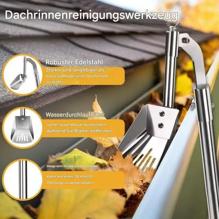 Regenrinnen Reiniger Werkzeug, Dachrinnen Schaufel Zur Entfernung Von Laub Und Schmutz Vom Dach, Ros