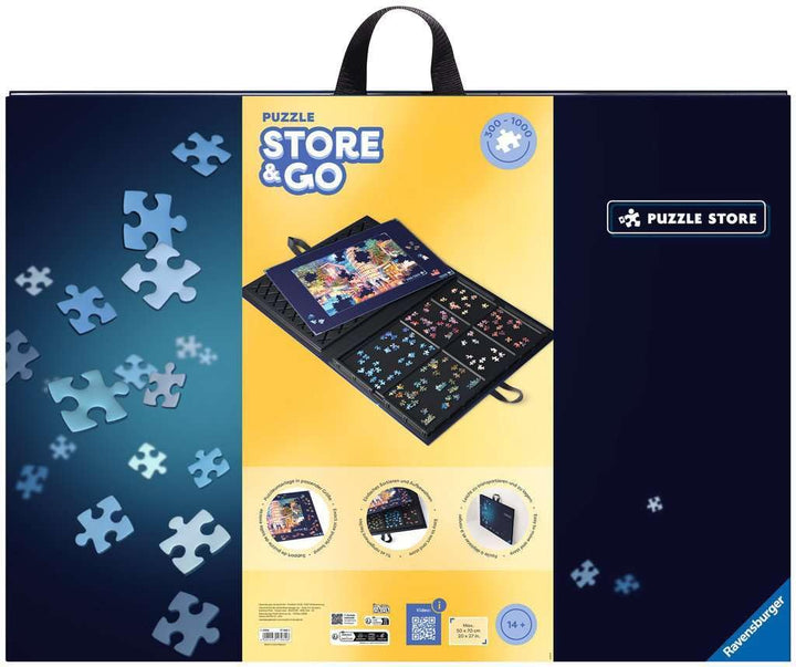 Ravensburger Puzzlemappe für Puzzles mit bis zu 1000 Teilen, Kombination aus Puzzle-Sortierschale un