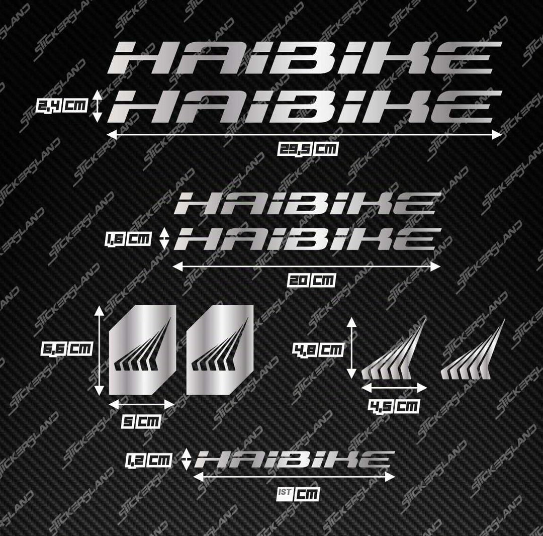 Aufkleber-Set kompatibel mit Rahmen MTB Mountainbike und Helm | Decals Aufkleber für Fahrrad Schrift