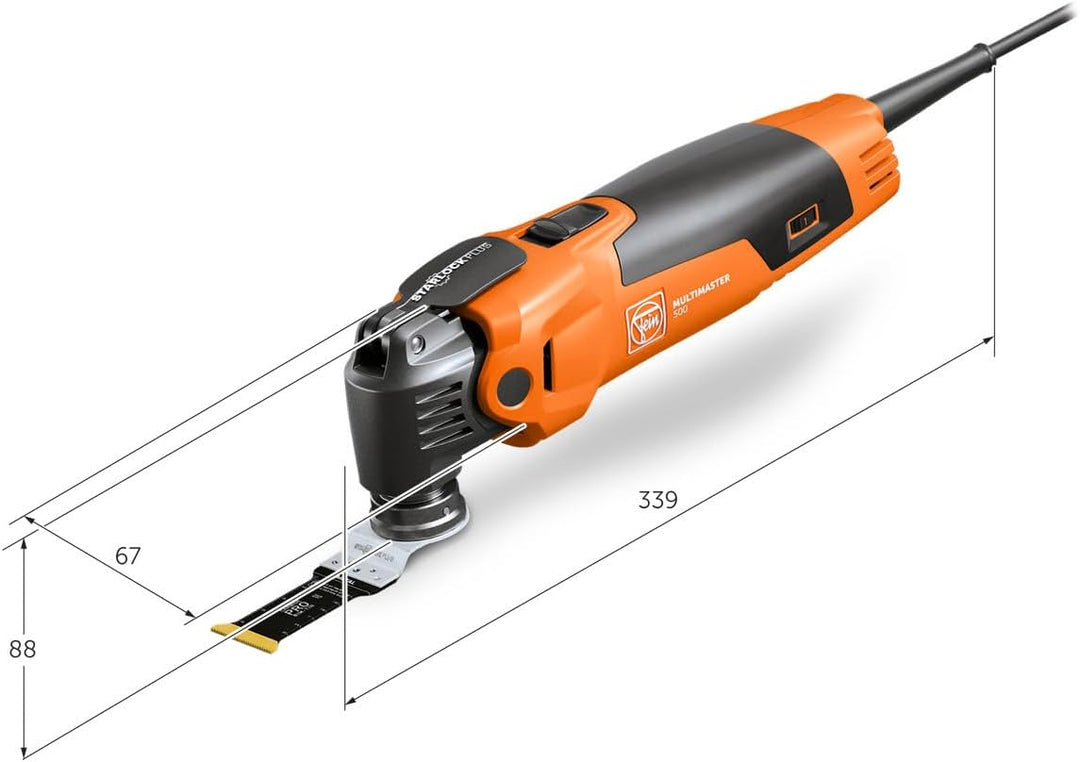 Fein MULTIMASTER MM 500 PLUS Selection (Anti-Vibrationssystem, StarlockMax Werkzeugaufnahme, QuickIN