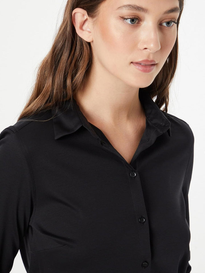 MOS MOSH Damen Bluse Tina S Schwarz, S Schwarz