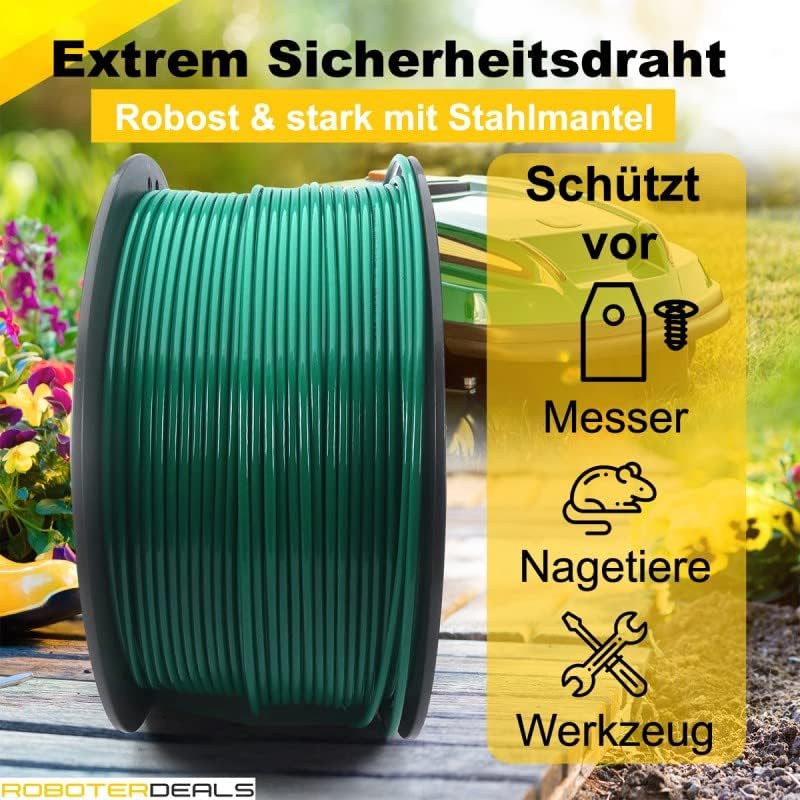 HRobotic Accessoires Extrem-Sicherheits-Verlegedraht (250 Meter) für alle Rasenmähroboter