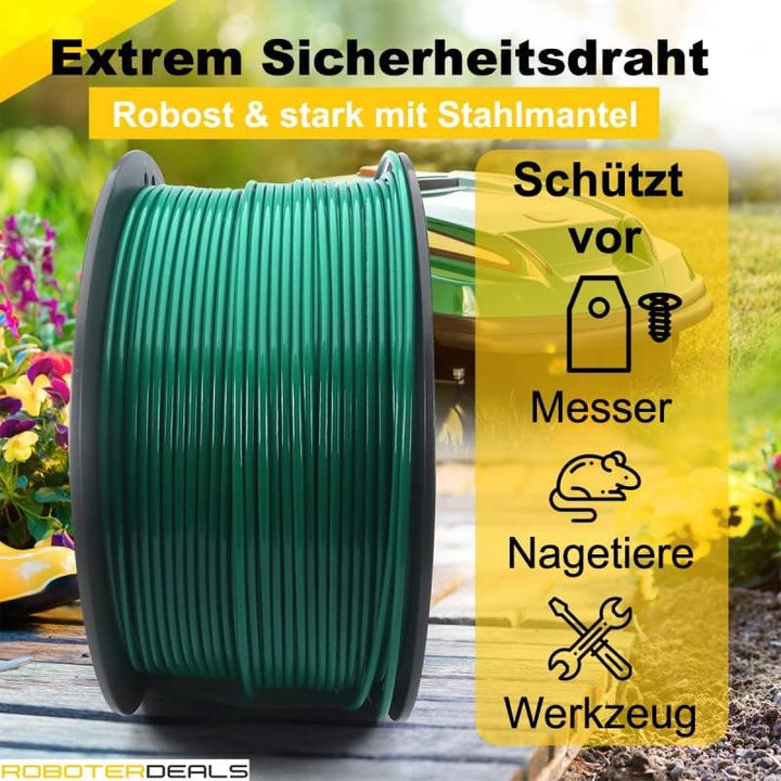 HRobotic Accessoires Extrem-Sicherheits-Verlegedraht (250 Meter) für alle Rasenmähroboter