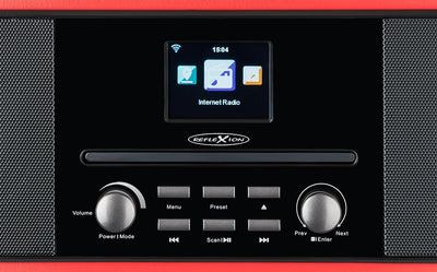 Reflexion HRA19INT DAB- und Internetradio mit CD-Player und Radiowecker (UKW, DAB, DAB+, Bluetooth,