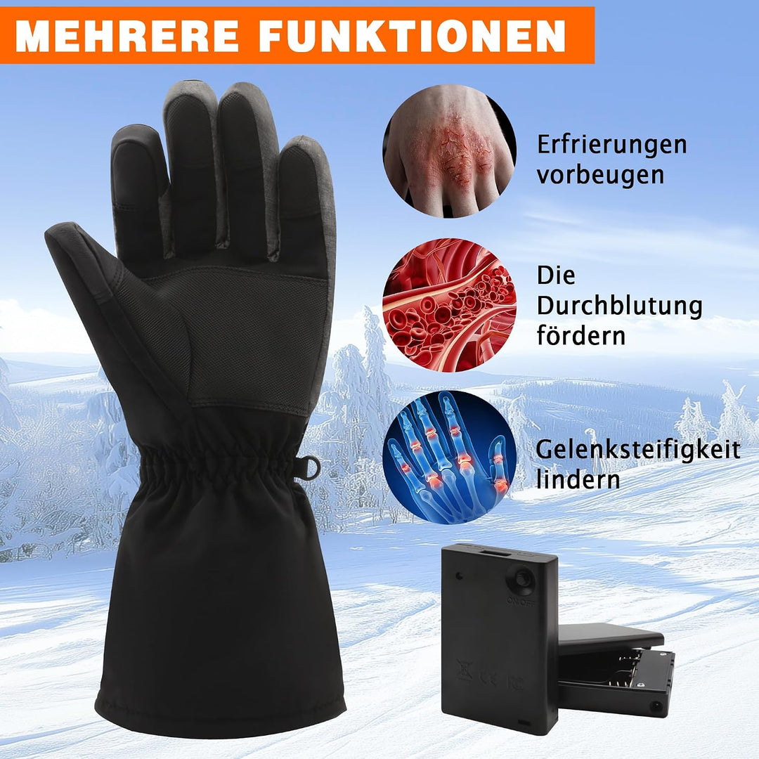 USB aufladbare beheizbare Handschuhe für Männer und Frauen, batteriebetrieben, Baumwollhandschuhe, W